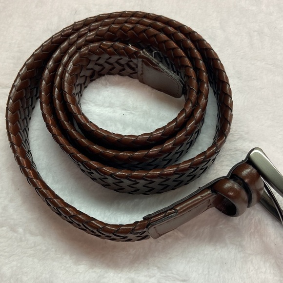 AGB Leather Braided Belt Size 42/105 - Picture 11 of 11